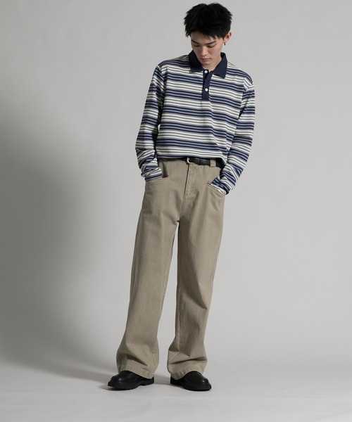 aimoha(アイモハ)の「【aimoha neo】 Vintage Relaxed Fit Chinos(チノパンツ・メンズ・ベージュ/グリーン・SMALL/MEDIUM/LARGE/X-LARGE)」の5枚目の写真