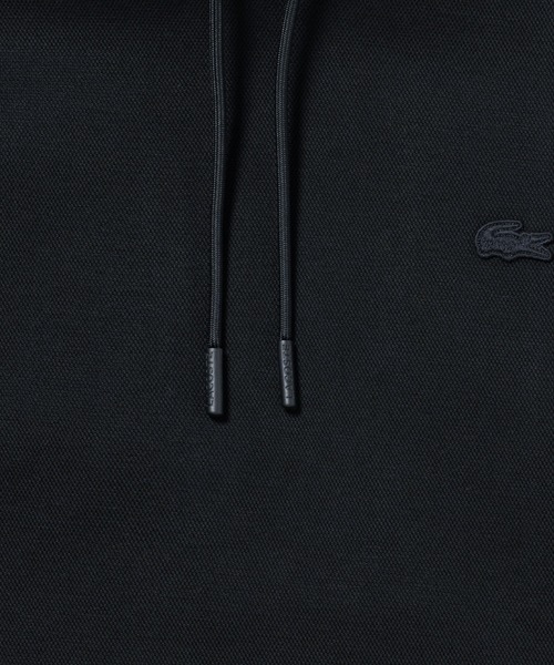 LACOSTE(ラコステ)の「鹿の子ニットワントーンフーディー / 鹿の子ニットプルオーバーパーカー(パーカー・メンズ・オフホワイト/ダークグリーン/ダークネイビー/ブラック/ライトブルー/ダークブラウン/グレー/ブラウン/ダークグレー・3/2/5/4/6)」の22枚目の写真