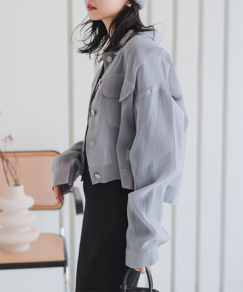 ステッチシアージャケット（ブルゾン）｜KOBE LETTUCE