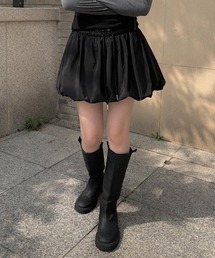 ウエストゴムパンプキンバルーンミニスカート