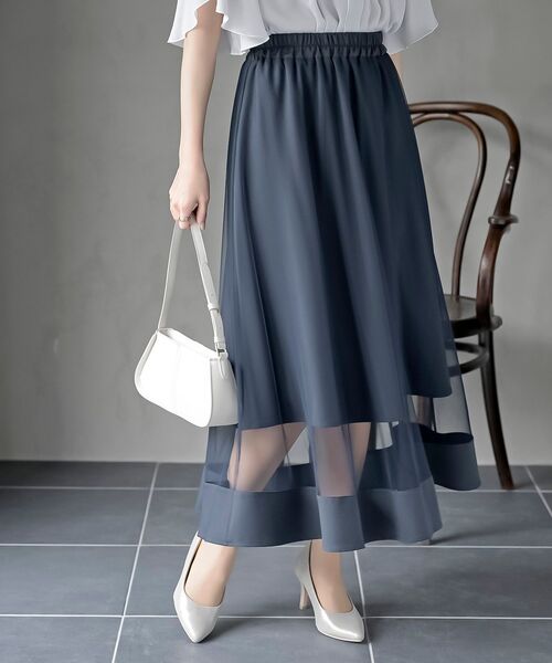♡ロングチュールスカート⭐︎新品⭐︎定価１４０００円⭐︎ブランドサイズ３８ GU公式 | チュールロングスカートZ