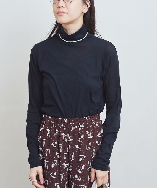 fig London(フィグロンドン)の「sorbet turtle inner(Tシャツ/カットソー・レディース・ホワイト/ピンク/サックスブルー/ブラック・FREE)」の3枚目の写真