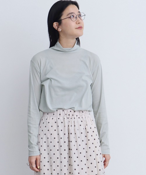 fig London(フィグロンドン)の「sorbet turtle inner(Tシャツ/カットソー・レディース・ホワイト/ピンク/サックスブルー/ブラック・FREE)」の8枚目の写真