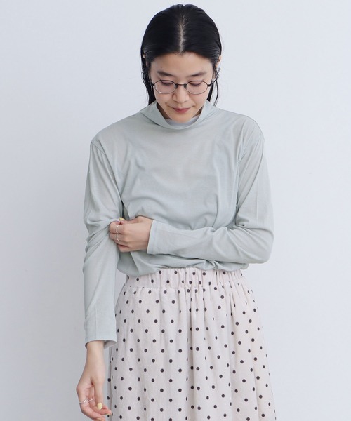 fig London(フィグロンドン)の「sorbet turtle inner(Tシャツ/カットソー・レディース・ホワイト/ピンク/サックスブルー/ブラック・FREE)」の7枚目の写真