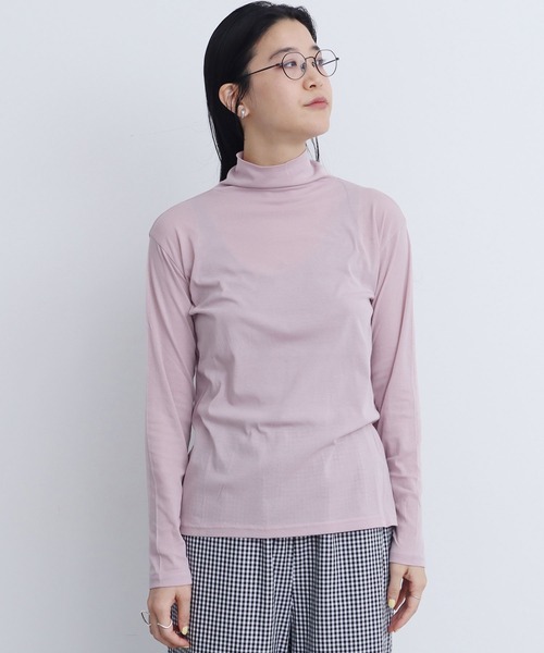 fig London(フィグロンドン)の「sorbet turtle inner(Tシャツ/カットソー・レディース・ホワイト/ピンク/サックスブルー/ブラック・FREE)」の21枚目の写真