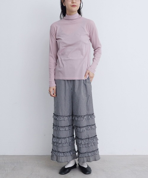 fig London(フィグロンドン)の「sorbet turtle inner(Tシャツ/カットソー・レディース・ホワイト/ピンク/サックスブルー/ブラック・FREE)」の20枚目の写真