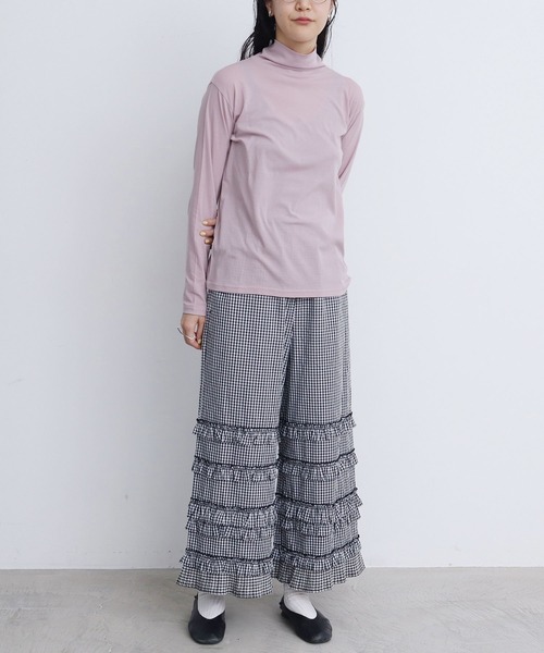 fig London(フィグロンドン)の「sorbet turtle inner(Tシャツ/カットソー・レディース・ホワイト/ピンク/サックスブルー/ブラック・FREE)」の19枚目の写真