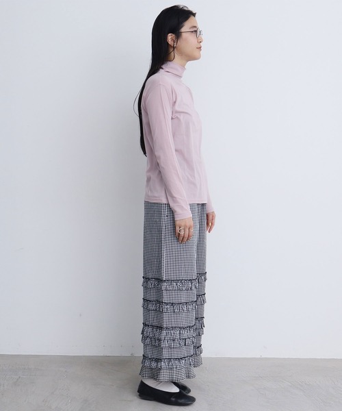 fig London(フィグロンドン)の「sorbet turtle inner(Tシャツ/カットソー・レディース・ホワイト/ピンク/サックスブルー/ブラック・FREE)」の18枚目の写真