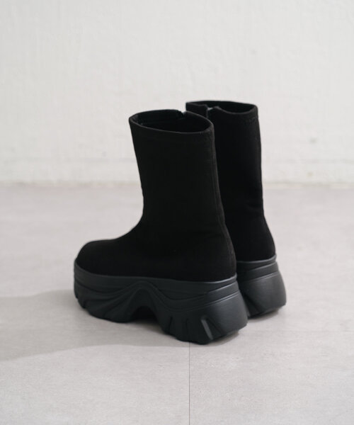 Kastane（カスタネ）の「*【新サイズ追加】フェイクスエードミドルブーツ（ブーツ・レディース・キャメル/ブラック・36/37/38/39）」の20枚目の写真