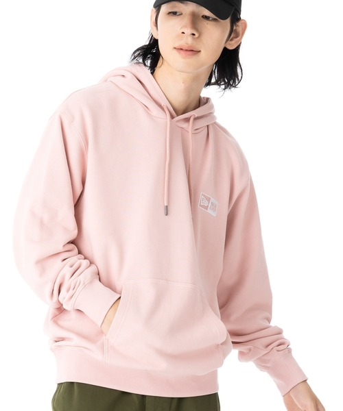 NEW ERA(ニューエラ)の「ニューエラ 長袖パーカー ボックスロゴ ONSPOTZ別注(パーカー・メンズ・グレー/ブラック/ストーン/ホワイト/グレー系その他/ネイビー/ベージュ/グレー系その他2/ピンク/グリーン/ブラウン・S/M/L/XL/XXL)」の11枚目の写真