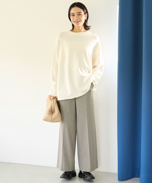 【セール】【洗える】ふわふわニット ラウンドヘム（ニット/セーター）｜UNFILO（アンフィーロ）