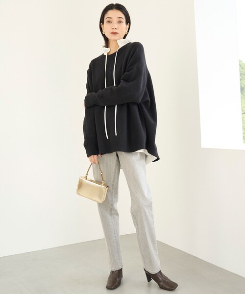 【セール】【洗える】ふわふわニット ラウンドヘム（ニット/セーター）｜UNFILO（アンフィーロ）