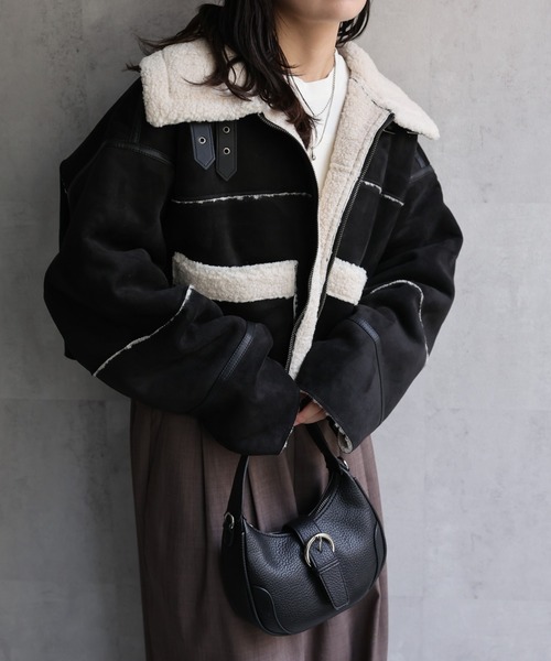 セール】クロップドムートンジャケット《動画あり》（ムートン