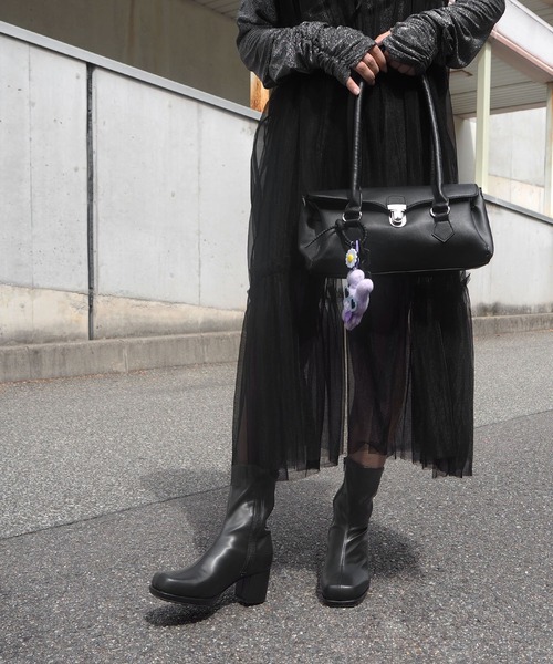 【セール】ストーム付きストレッチショートブーツ（ブーツ）｜minia（ミニア）