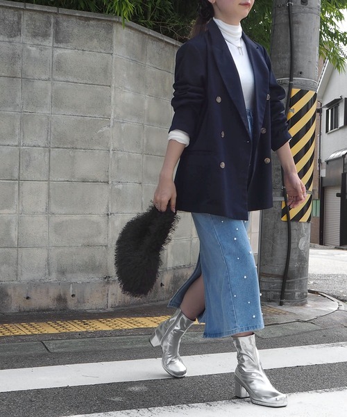 【セール】ストーム付きストレッチショートブーツ（ブーツ）｜minia（ミニア）