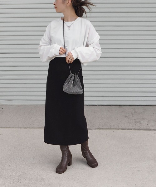 【セール】ストーム付きストレッチショートブーツ（ブーツ）｜minia（ミニア）