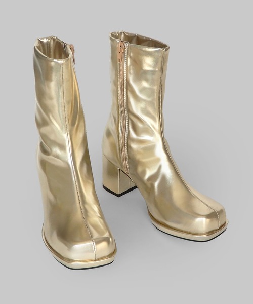 【セール】ストーム付きストレッチショートブーツ（ブーツ）｜minia（ミニア）