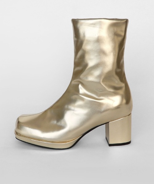 【セール】ストーム付きストレッチショートブーツ（ブーツ）｜minia（ミニア）