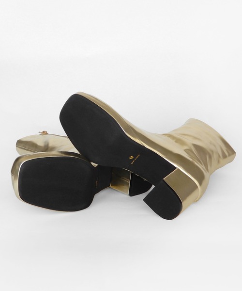 【セール】ストーム付きストレッチショートブーツ（ブーツ）｜minia（ミニア）