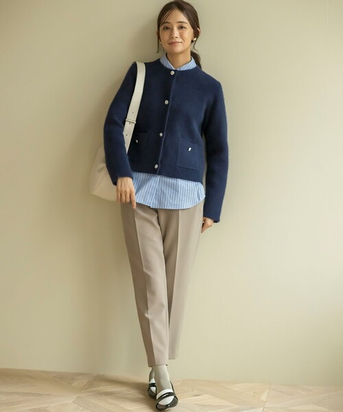 組曲（クミキョク）の「バックウォームテーパードパンツ（その他パンツ・レディース・ブラウン系/アイボリー系/ブラック系・S1/S2）」の8枚目の写真