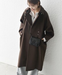 SHIPS any | 【WEB限定】SHIPS any: バルマカーン コクーン コート 24FW(ステンカラーコート)
