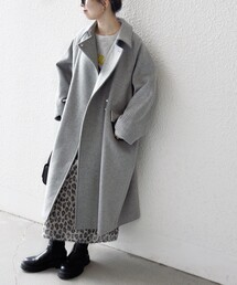 【新品未使用】SHIPS ボンディング 2WAY 高級ステンカラーコート 60/2コンパクトギャバ ステンカラーコート / J.PRESS LADIES