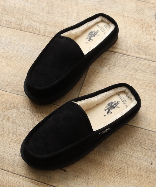U.S. POLO ASSN.（ユーエスポロアッスン）の「【U.S. POLO ASSN./ユーエスポロアッスン】 ボアライニング スライド スリッポン  MEN（スリッポン・メンズ・ブラック/ベージュ・26.0cm/27.0cm/28.0cm）」の10枚目の写真