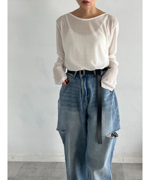 【セール】シアークルーネックロンT（Tシャツ/カットソー）｜Day and Grade（デイアンドグレイド） pattayablatt.com