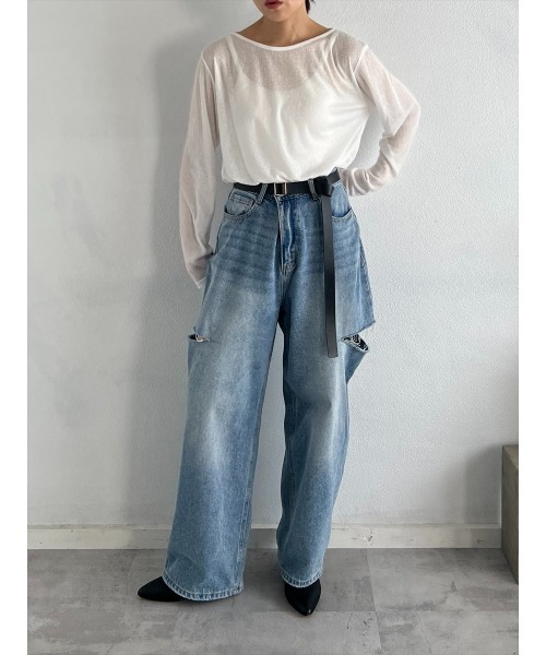 【セール】シアークルーネックロンT（Tシャツ/カットソー）｜Day and Grade（デイアンドグレイド） pattayablatt.com
