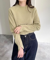 fredy emue | コンフォートニットリブハイネックプルオーバー(その他トップス)