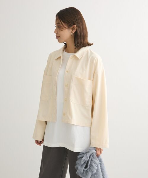 Green　Parks（グリーンパークス）の「裾スリットホワイトインナー（Tシャツ/カットソー・レディース・ホワイト・FREE）」の5枚目の写真