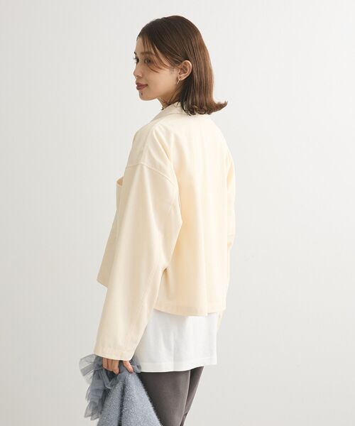 Green　Parks（グリーンパークス）の「裾スリットホワイトインナー（Tシャツ/カットソー・レディース・ホワイト・FREE）」の7枚目の写真