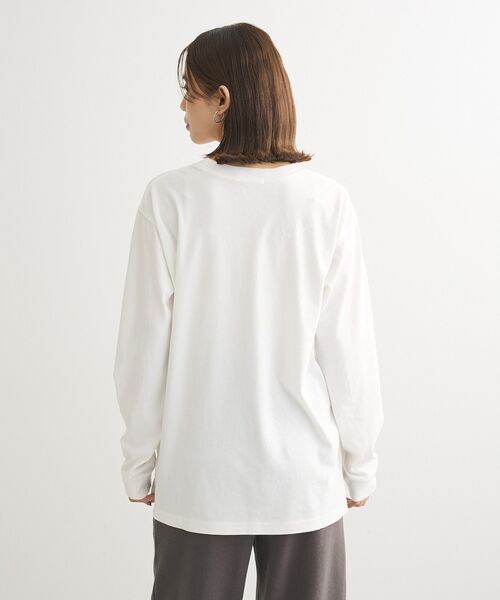 Green　Parks（グリーンパークス）の「裾スリットホワイトインナー（Tシャツ/カットソー・レディース・ホワイト・FREE）」の10枚目の写真