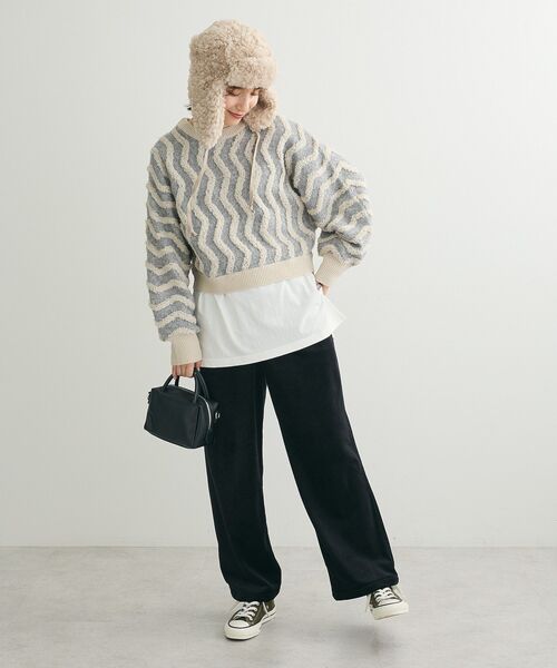 Green　Parks（グリーンパークス）の「裾スリットホワイトインナー（Tシャツ/カットソー・レディース・ホワイト・FREE）」の18枚目の写真