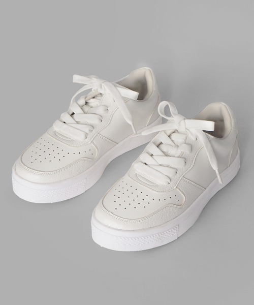 minia（ミニア）の「ローカットコンビスニーカー（スニーカー・レディース・シルバー/グリーン系1/ブラック/ホワイト・S/M/L/LL）」の2枚目の写真