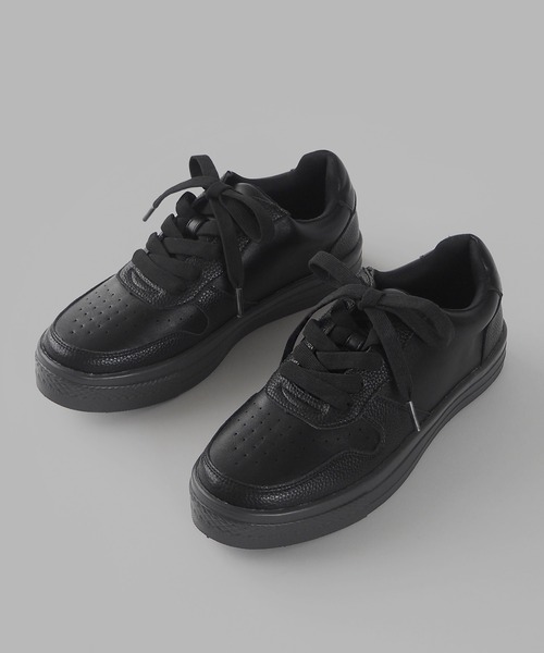 minia（ミニア）の「ローカットコンビスニーカー（スニーカー・レディース・シルバー/グリーン系1/ブラック/ホワイト・S/M/L/LL）」の3枚目の写真