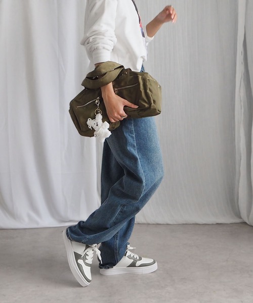 minia（ミニア）の「ローカットコンビスニーカー（スニーカー・レディース・シルバー/グリーン系1/ブラック/ホワイト・S/M/L/LL）」の14枚目の写真