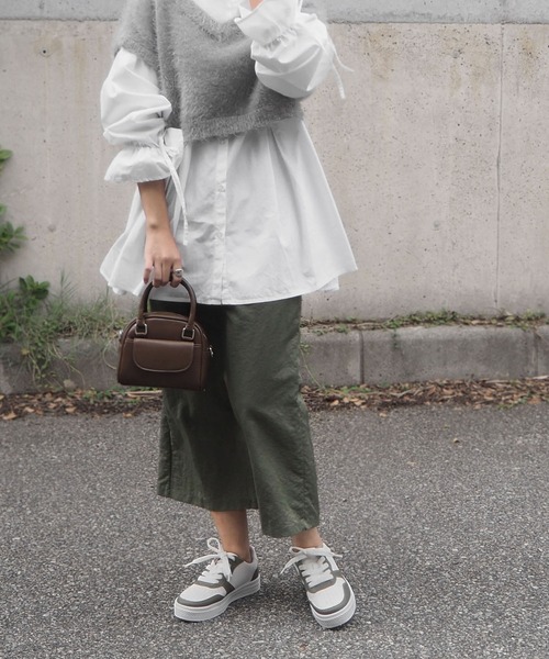 minia（ミニア）の「ローカットコンビスニーカー（スニーカー・レディース・シルバー/グリーン系1/ブラック/ホワイト・S/M/L/LL）」の10枚目の写真