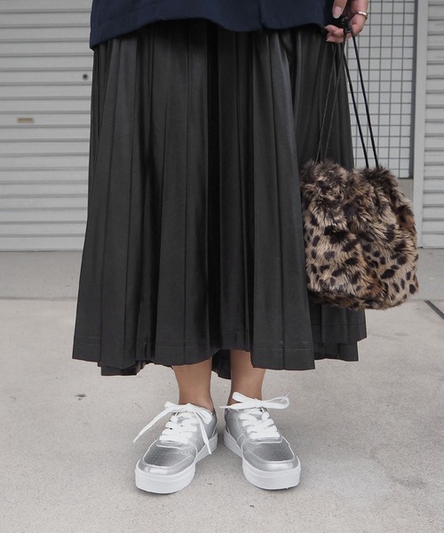 minia（ミニア）の「ローカットコンビスニーカー（スニーカー・レディース・シルバー/グリーン系1/ブラック/ホワイト・S/M/L/LL）」の16枚目の写真