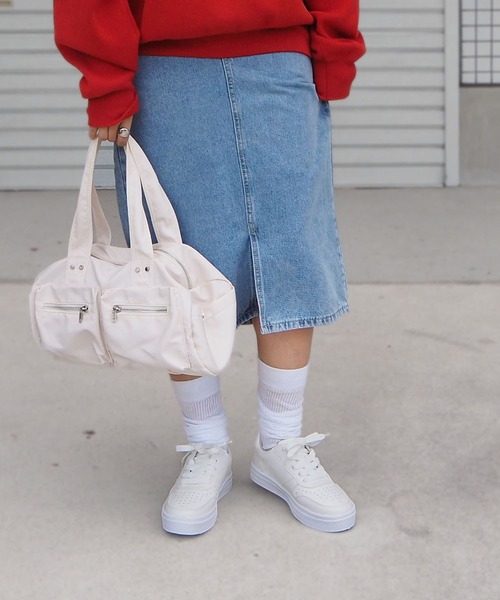 minia（ミニア）の「ローカットコンビスニーカー（スニーカー・レディース・シルバー/グリーン系1/ブラック/ホワイト・S/M/L/LL）」の6枚目の写真