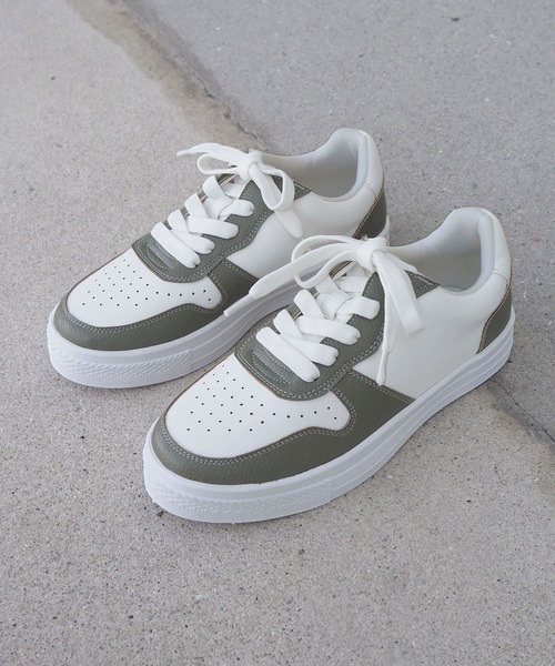 minia（ミニア）の「ローカットコンビスニーカー（スニーカー・レディース・シルバー/グリーン系1/ブラック/ホワイト・S/M/L/LL）」の20枚目の写真