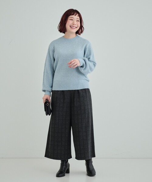 DRESKIP（ドレスキップ）の「◆【高レビュー/S-LL】上品にキラリと華やぐ スパンコール フェザーニット（ニット/セーター・レディース・サックスブルー/アイボリー/イエロー/グレー・04/03/02/01）」の18枚目の写真