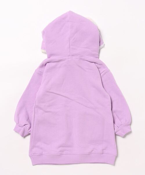 BABYDOLL(ベビードール)の「ネコ耳 フードワンピース 9777K(ワンピース・キッズ・オフホワイト/パープル・90cm/100cm/110cm/120cm/130cm/140cm)」の9枚目の写真