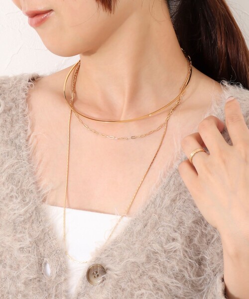 NOLLEY’S（ノーリーズ）の「2wayチェーンチョーカー（ネックレス・レディース・ゴールド・FREE）」の4枚目の写真
