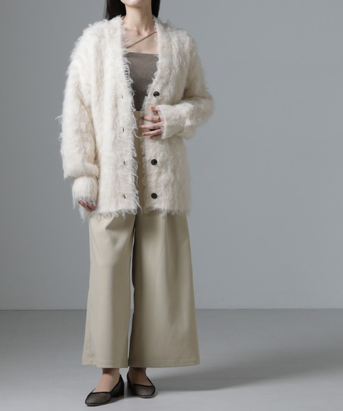 NANO universe（ナノユニバース）の「サロペットワイドパンツ（セットアップ可）（サロペット/オーバーオール・レディース・ブラウン/ベージュ/ブラック・FREE）」の9枚目の写真