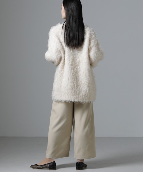 NANO universe（ナノユニバース）の「サロペットワイドパンツ（セットアップ可）（サロペット/オーバーオール・レディース・ブラウン/ベージュ/ブラック・FREE）」の10枚目の写真