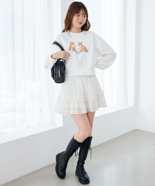 MAJESTIC LEGON(マジェスティックレゴン)の「アソートビジューネコスウェット(スウェット・レディース・C/B/A・MEDIUM)」の18枚目の写真