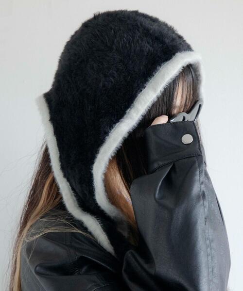 WEGO（ウィゴー）の「WEGO/ツートンバラクラバ（ニットキャップ/ビーニー・レディース・ブラック/ブラウン/ブルー/オフホワイト・FREE）」の8枚目の写真