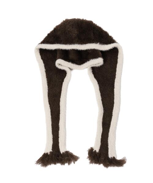 WEGO（ウィゴー）の「WEGO/ツートンバラクラバ（ニットキャップ/ビーニー・レディース・ブラック/ブラウン/ブルー/オフホワイト・FREE）」の13枚目の写真