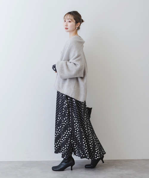 Noble（ノーブル）の「アソートドットプリントナローリボン